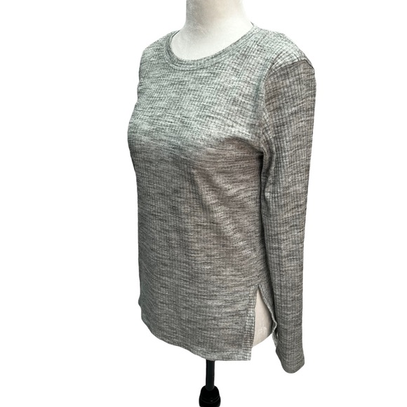 Calvin Klein💚Jeans Grey Waffle Weave Long Sleeve T-Shirt Size M - Picture 5 of 9